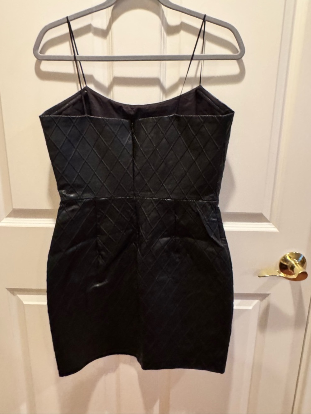 Amanda Uprichard Keisha Strapless Quilted Black Mini Dress - Picture 2 of 4